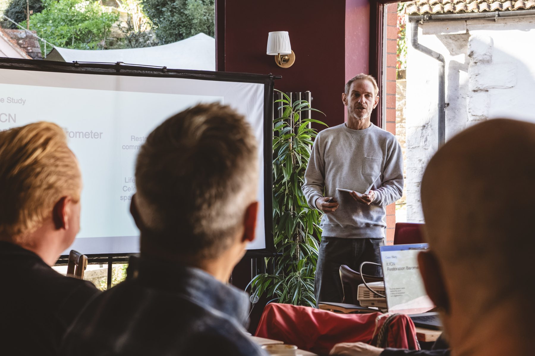 Design speaker at an event